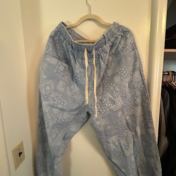 ODDY Light Blue Jogger Sweatpants with Elastic Cuffs - Picture 2 of 6